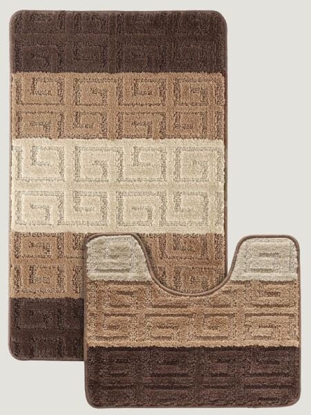 Banyo Paspası Silver Serenity U Tip 2’li Set 50x80 cm Asorti-6