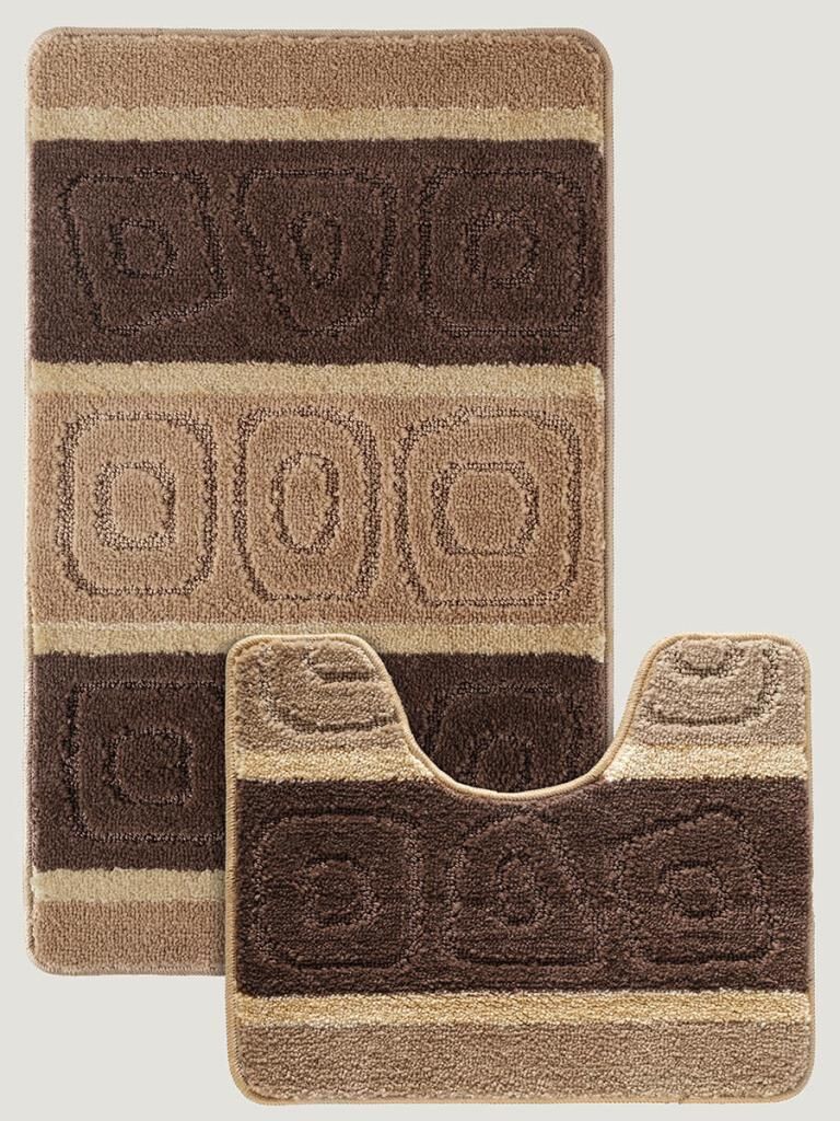 Banyo Paspası Silver Serenity U Tip 2’li Set 50x80 cm Asorti-1