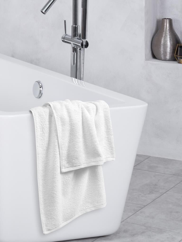 Beyaz Otel Tipi Tekli Pamuklu Havlu Fors Beyaz - 50 X 90