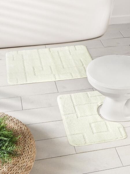 Banyo Paspası Silver Serenity U Tip 2’li Set 50x80 cm Asorti-7