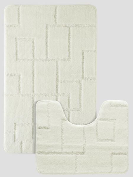 Banyo Paspası Silver Serenity U Tip 2’li Set 50x80 cm Asorti-7