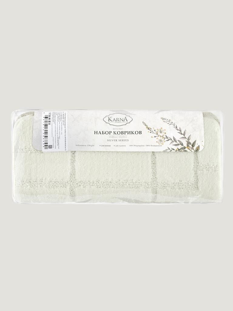 Banyo Paspası Silver Serenity U Tip 2’li Set 50x80 cm Asorti-7