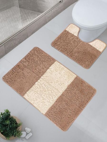 Banyo Paspası Silver Maldiv U Tip 2’li Set 50x80 cm Asorti-5