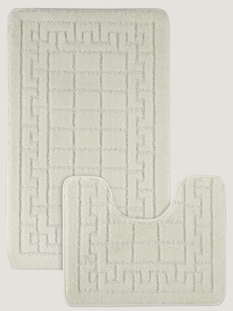 Banyo Paspası Silver Maldiv U Tip 2’li Set 50x80 cm Asorti-2