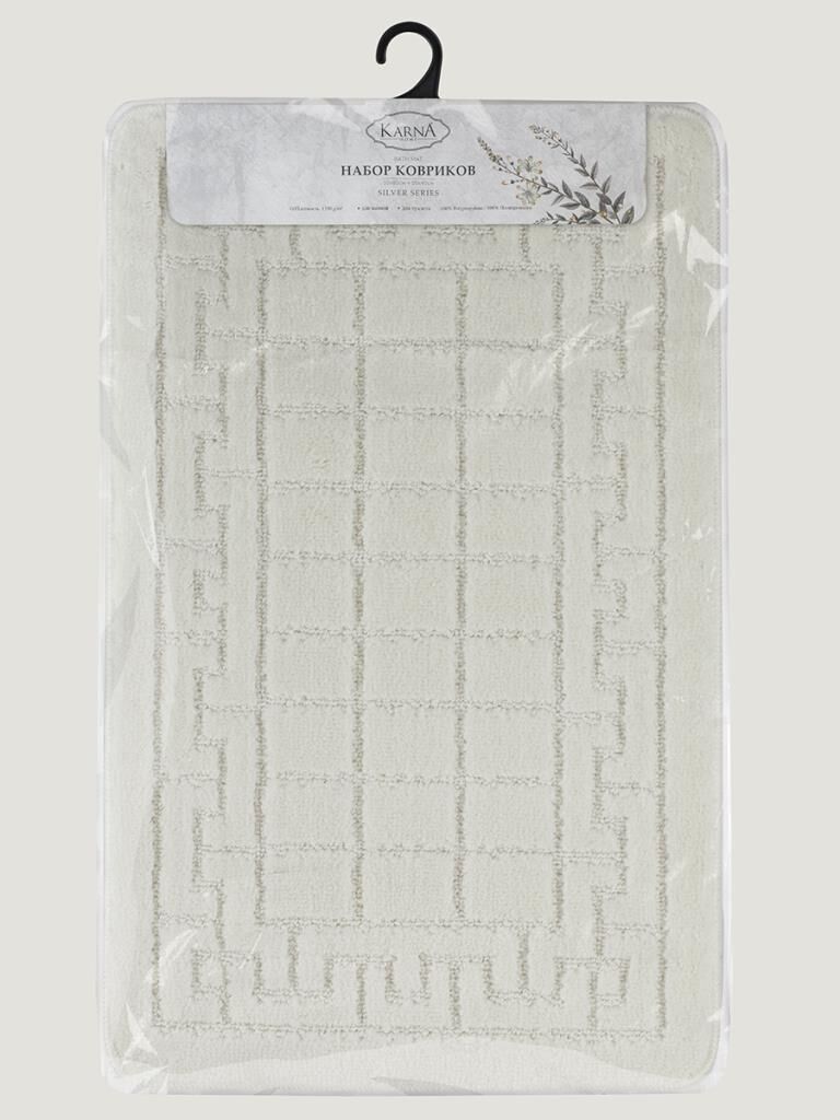 Banyo Paspası Silver Maldiv U Tip 2’li Set 50x80 cm Asorti-2