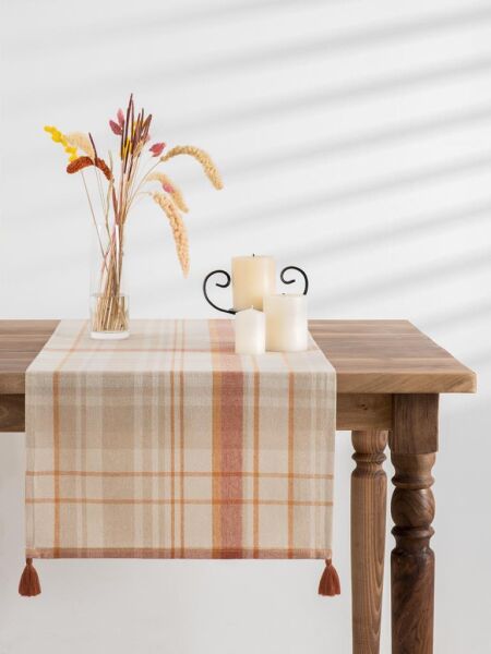 Ekose Runner Karna Maya Natural-Turuncu - 45 X 150