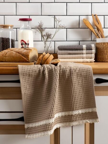 Mutfak Havlusu 40x60 cm 5’li Set Torshon Güpürlü Kopenaki V2 - 40 X 60