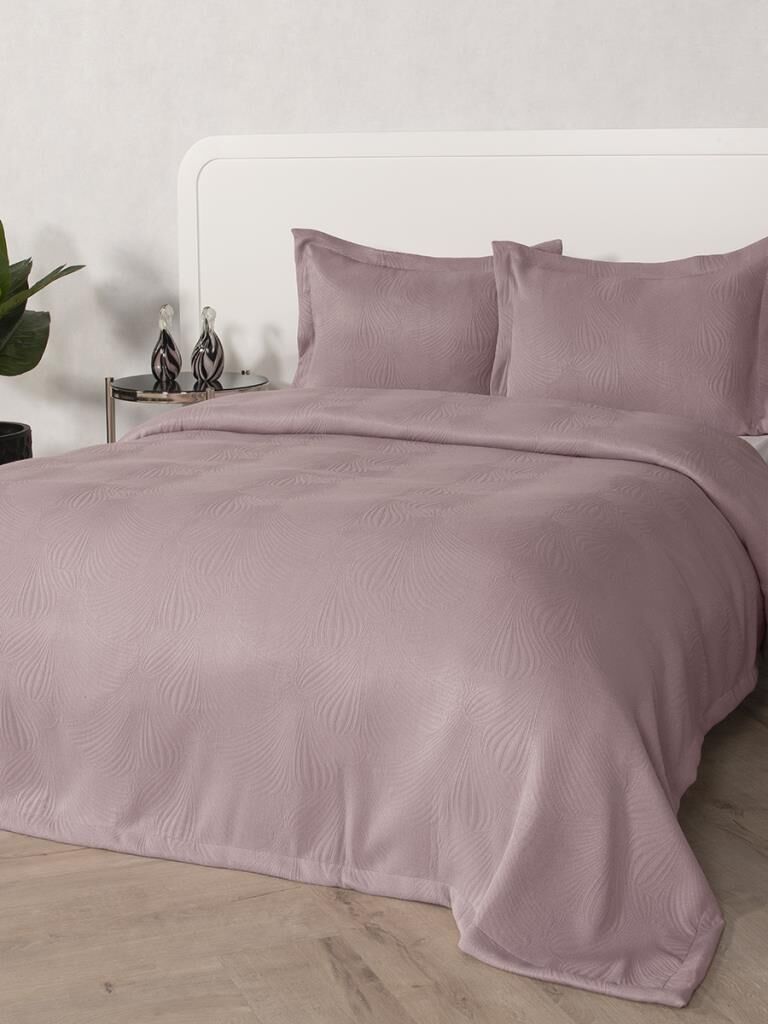 Yatak Örtüsü Alora – Pastel Renkli, Yumuşak ve Zarif Görünümlü Pudra - 230 X 260