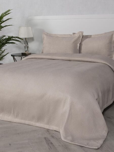 Yatak Örtüsü Alora – Pastel Renkli, Yumuşak ve Zarif Görünümlü 230 X 260 - Sütlü Kahverengi