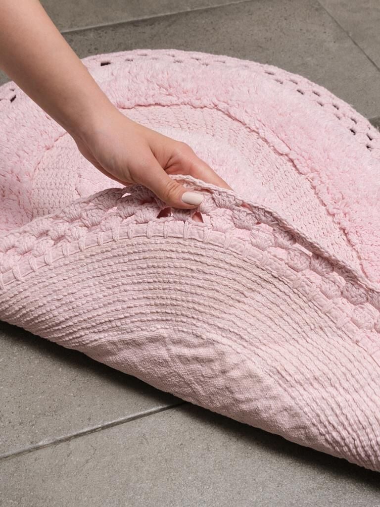 Polina Banyo Paspası – Su Emici, Hafif ve Pastel Renkli 60x100 cm Pembe