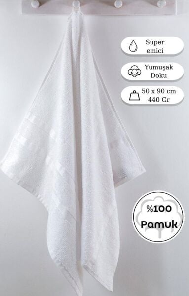 Pamuk Havlu Clarıy 50x90 cm Beyaz - 50 X 90