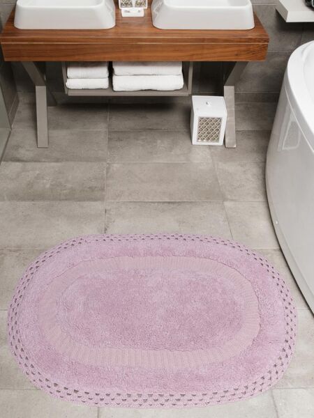 Polina Banyo Paspası – Su Emici, Hafif ve Pastel Renkli 60x100 cm Lavanta