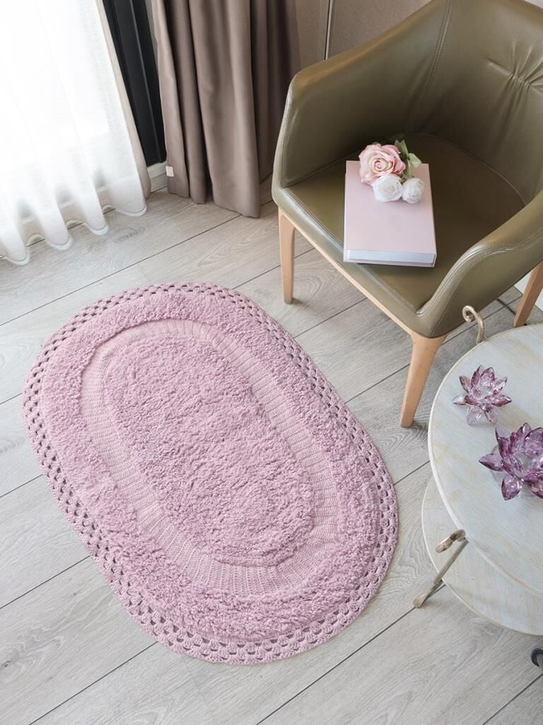 Polina Banyo Paspası – Su Emici, Hafif ve Pastel Renkli 60x100 cm Lavanta