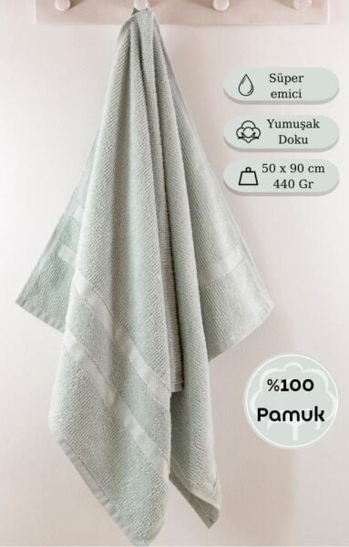 Pamuk Havlu Clarıy 50x90 cm Su Yeşili - 50 X 90