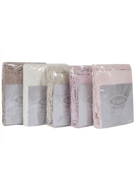 Riva Banyo Paspası – Yumuşak Dokulu, Kaymaz Tabanlı Şık Tasarım 50x70 cm Pembe - 50 X 70