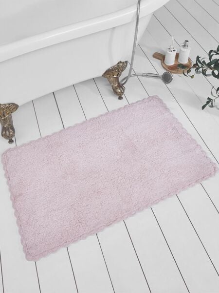 Riva Banyo Paspası – Yumuşak Dokulu, Kaymaz Tabanlı Şık Tasarım 50x70 cm Pembe - 50 X 70