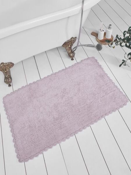 Riva Banyo Paspası – Yumuşak Dokulu, Kaymaz Tabanlı Şık Tasarım 50x70 cm Lavanta - 50 X 70