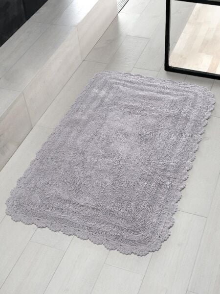 Alya Banyo Paspası – Şık Renkler, Yumuşak ve Su Emici 70x120 cm Gri - 70 X 120