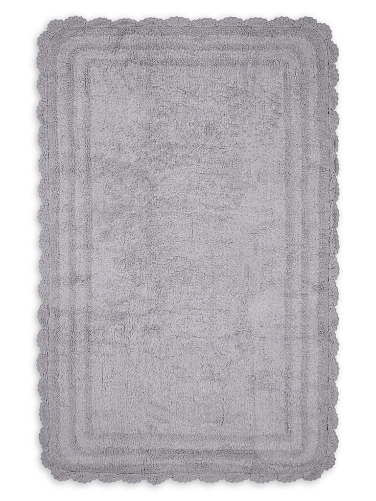 Alya Banyo Paspası – Şık Renkler, Yumuşak ve Su Emici 70x120 cm Gri - 70 X 120