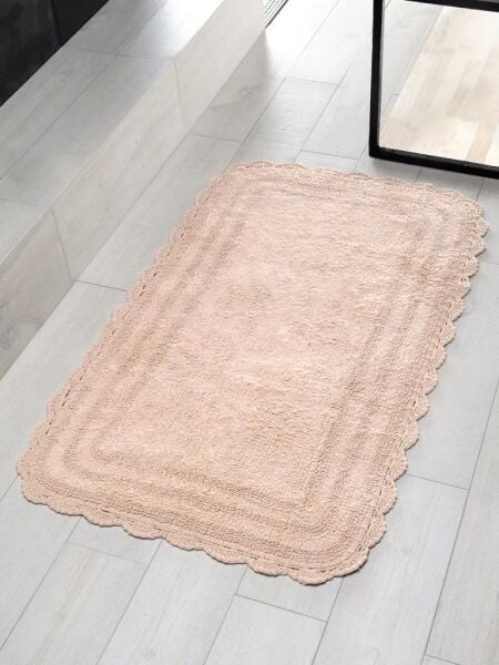 Alya Banyo Paspası – Şık Renkler, Yumuşak ve Su Emici 70x120 cm Pudra - 70 X 120