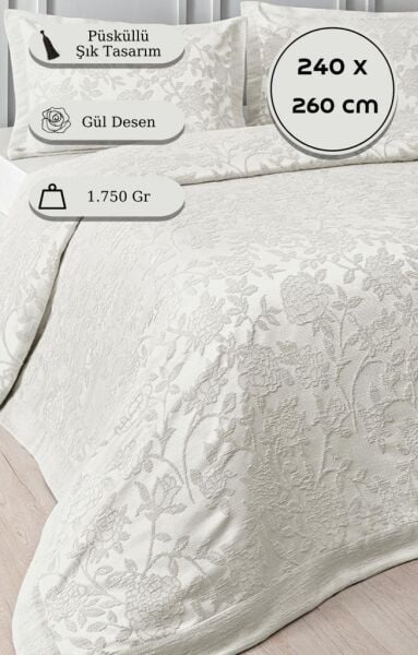 Yatak Örtüsü Seti Jakarlı Estela