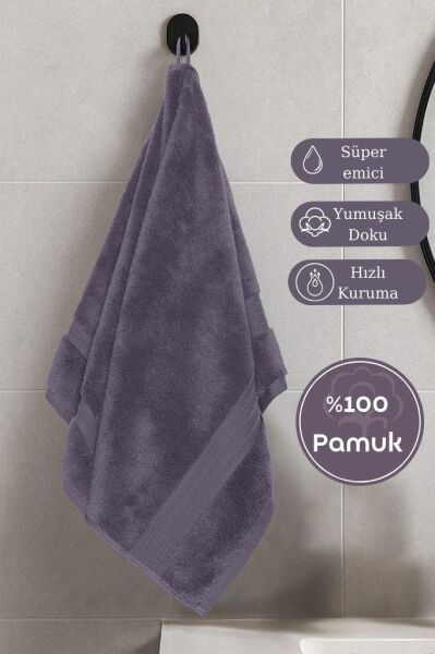 Pamuk Tekli Havlu Karna Premıum Ramse - 70 x 140 Erik Moru - 70 X 140