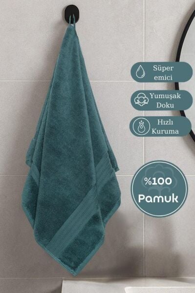 Pamuk Tekli Havlu Karna Premıum Ramse - 50 x 90