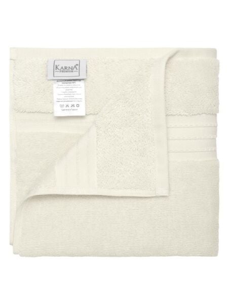 Pamuk Tekli Havlu Karna Premıum Ramse - 50 x 90 Krem - 50 X 90