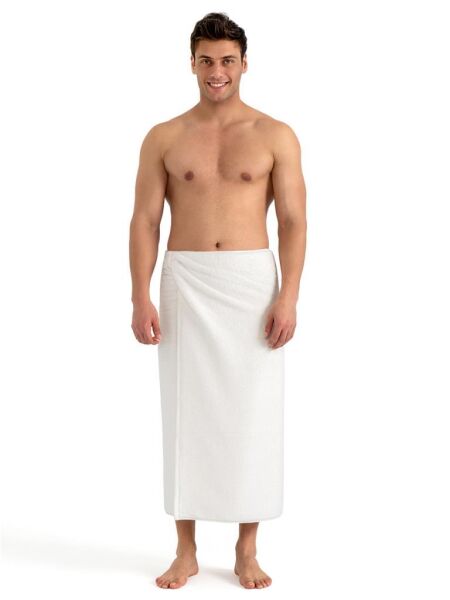 Microcotton Mora Saf Beyaz Banyo Havlusu Beyaz - 70 X 140