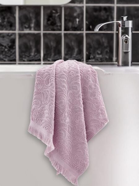 Cotton Esra Büyük Boy Banyo Havlusu 90x150 Gül Kurusu - 90 X 150