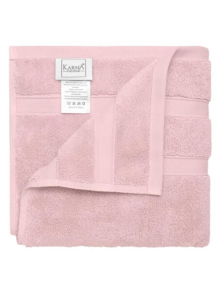 Pamuk Tekli Havlu Karna Premıum Morgan - 50 x 90 Pudra - 50 X 90