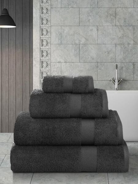 Cotton Arel Pamuk Banyo Havlusu 70x140 Koyu Kahverengi