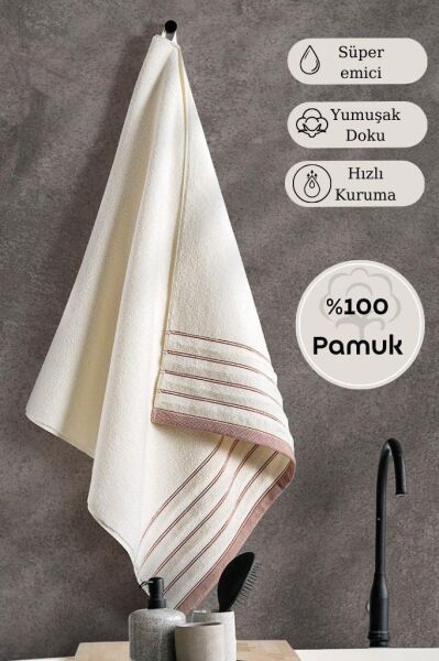 Tekli Havlu Mıcro Pamuk Karna Eco Vesta - 70 x 140 Kiremit - 70 X 140