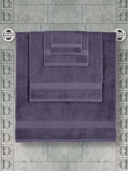 Cotton Arel Pamuk Banyo Havlusu 70x140 Mürdüm