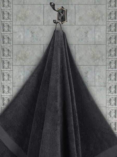 Cotton Arel Pamuk Banyo Havlusu 100x150 Koyu Kahverengi - 100 x 150