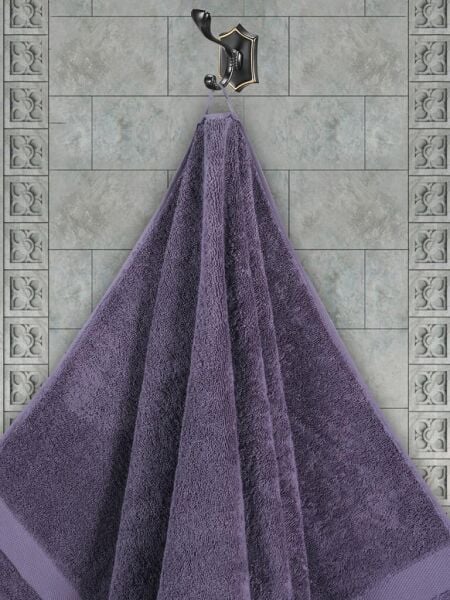 Cotton Arel Pamuk Banyo Havlusu 100x150 Mürdüm - 100 x 150