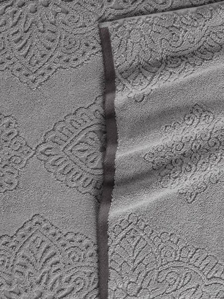 Pamuk Tekli Havlu Jakarlı Karna Premıum Vance - 50 x 90 Taş - 50 X 90