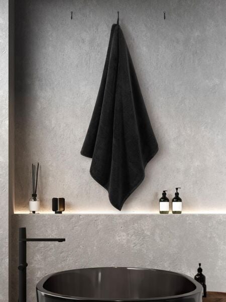 Microcotton Mora Banyo Havlusu 70x140 70 X 140 - Siyah