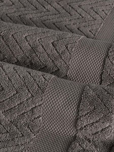 Pamuk Tekli Havlu Jakarlı Karna Premıum Zander - 70 x 140 Krem - 70 X 140