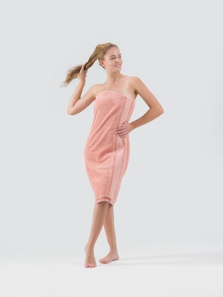 Cotton Ladin Banyo Havlusu 90x150 Şampanya - 90 X 150