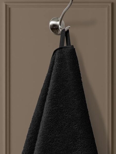 Cotton Ladin Banyo Havlusu 90x150 Siyah - 90 X 150