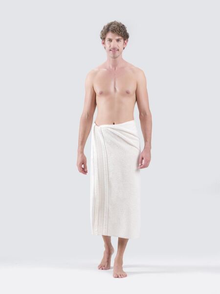 Cotton Ladin Banyo Havlusu 90x150 Krem - 90 X 150