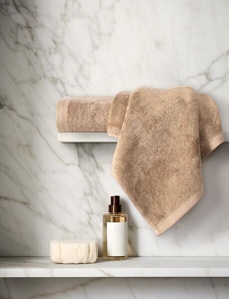 Havlu Modal Pamuk Karna 70x140 70 X 140 - Sütlü Kahverengi