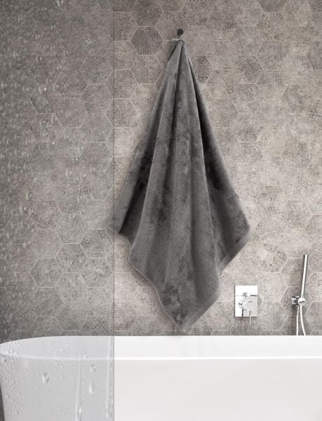 Havlu Modal Pamuk Karna 70x140 Gri - 70 X 140