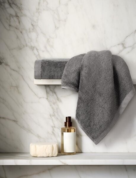 Havlu Modal Pamuk Karna 70x140 Gri - 70 X 140