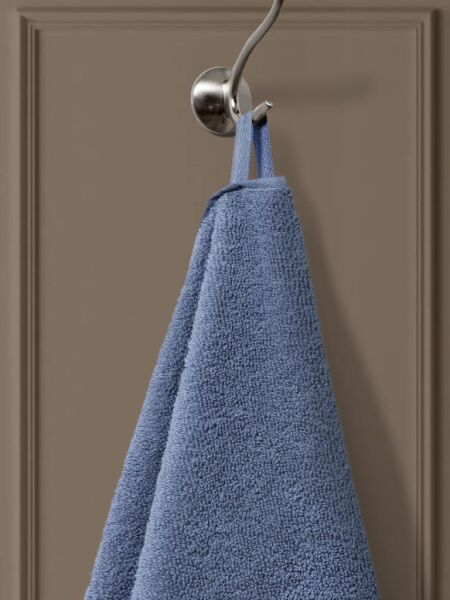 Pamuk Havlu Ladin Yumuşak ve Su Emici Banyo Havlusu 50x90 İndigo