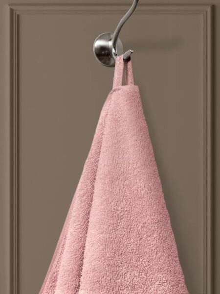 Pamuk Havlu Ladin Yumuşak ve Su Emici Banyo Havlusu 50x90 Şampanya