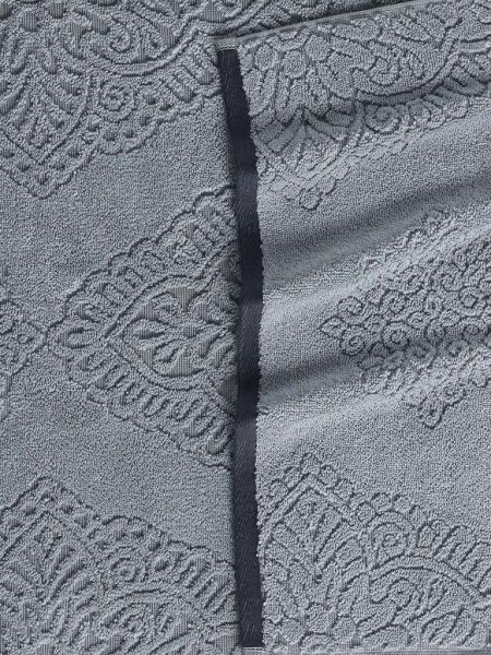 Pamuk Tekli Havlu Jakarlı Karna Premıum Vance - 70 x 140 Okyanus Mavisi - 70 X 140