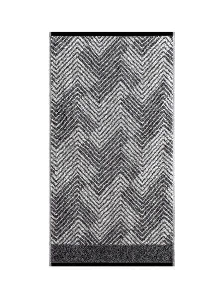 Pamuk Tekli Havlu Jakarlı Karna Premıum Alvaro - 70 x 140 Gri - 70 X 140