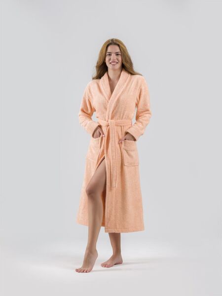 Pamuk Bornoz Karna Nora Somon - M